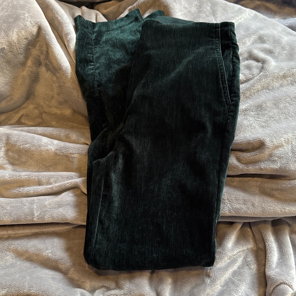 Green velvet dress pant - Picture 2 of 6